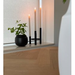 L�bech Living lysestage Vienna til 4 lys ved vase - Fransenhome