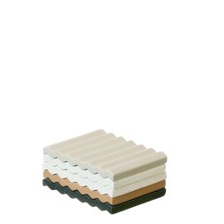 L�bech Living Wave bakke hvid mix mat 14 cm flere farver - Fransenhome