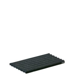 L�bech Living Wave bakke sort mix mat 26 cm - Fransenhome