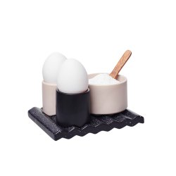 L�bech Living Wave mini sk�l til salt hvid  - Fransenhome