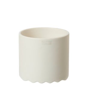 L�bech Living Wave blomsterpotte hvid mat - Fransenhome