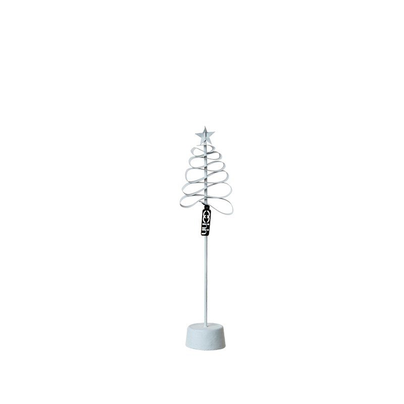 L�bech Living Spiral Xmas Paper Tree White h�jde 30 cm - Fransenhome