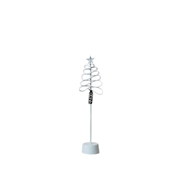L�bech Living Spiral Xmas Paper Tree White h�jde 30 cm - Tinashjem