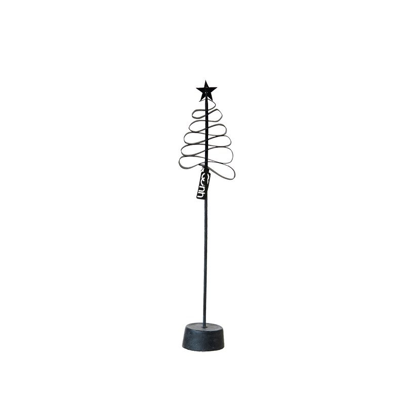 L�bech Living Spiral Xmas Paper Tree Black h�jde 35 cm - Fransenhome