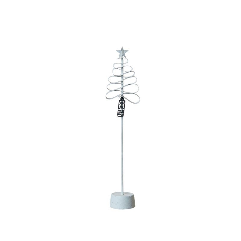 L�bech Living Spiral Xmas Paper Tree White h�jde 35 cm - Fransenhome