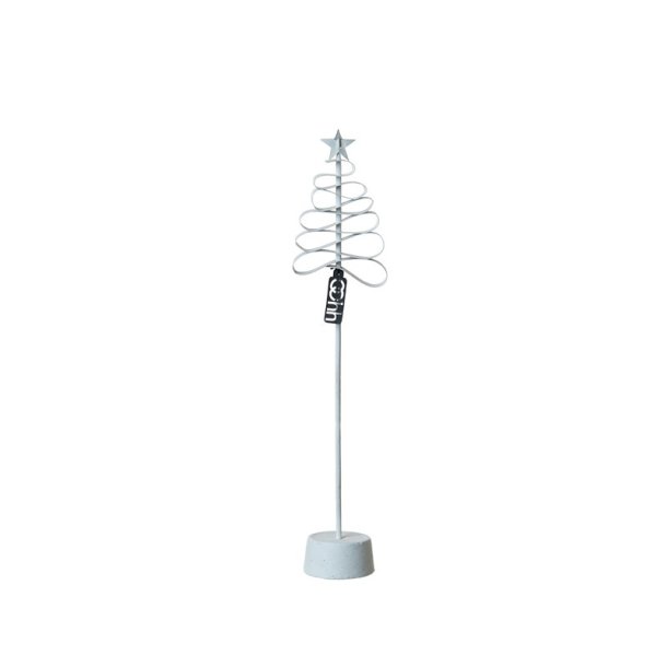 L�bech Living Spiral Xmas Paper Tree White h�jde 35 cm - Tinashjem