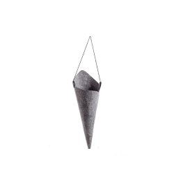 L�bech Living kr�mmerhus hanging cone 29 cm grey - Fransenhome