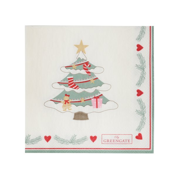 Xmas mix servietter lille fra GreenGate - Tinashjem