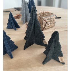 L�bech Living juletr� - Xmas tree - gr� h�jde 18 cm med juletr�er i andre farver - Fransenhome