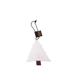L�bech Living Tree Ornament padded xmas hvid - Fransenhome