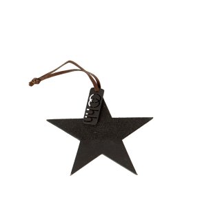 L�bech Living Star Ornament Half Sanded Black til oph�ng - Fransenhome