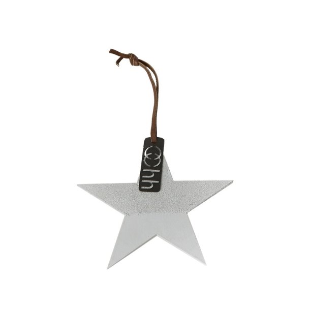 L�bech Living Star Ornament Half Sanded Grey - Tinashjem