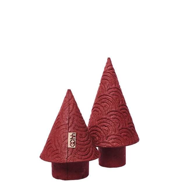 L�bech Living juletr� i genbrugspapir 2 stk. - Fransenhome