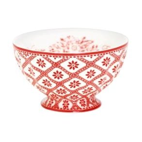 Bianca red french bowl 10 cm fra GreenGate - Tinashjem