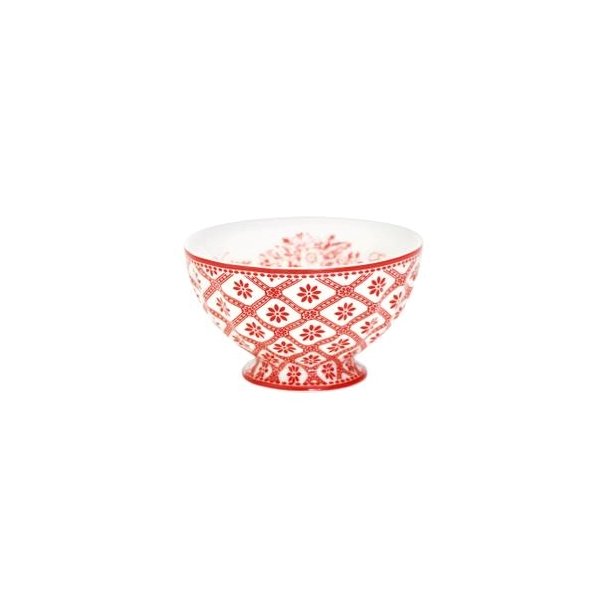 Bianca red french bowl 10 cm fra GreenGate - Tinashjem